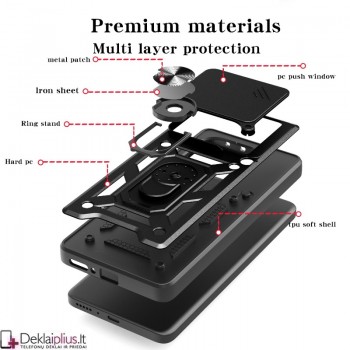 5in1 smūgiams atsparus dėklas su žiedu ir kameros apsauga (Xiaomi Poco M7 Pro 5G) 5in1 smūgiams atsparus dėklas su žiedu ir kameros apsauga (Xiaomi Poco M7 Pro 5G)